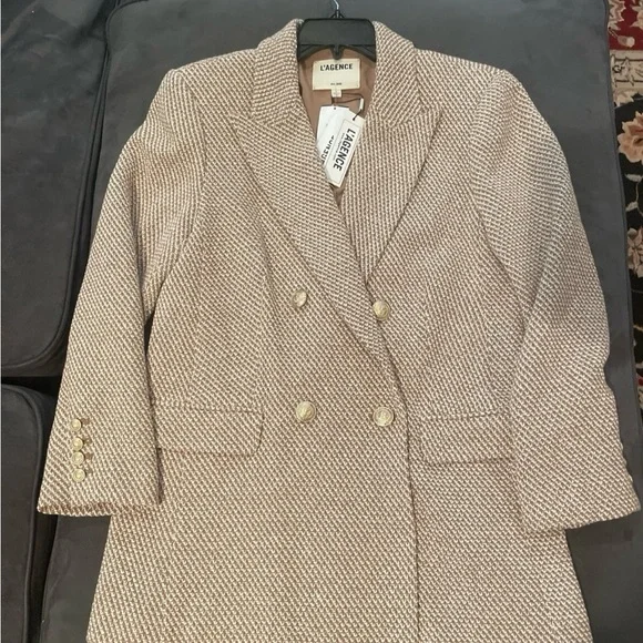 L'AGENCE Riva Tweed Double-Breasted Blazer NWT 6 - Picture 12 of 12